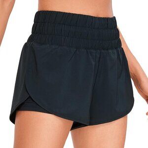 2-in-1 Split Running Shorts